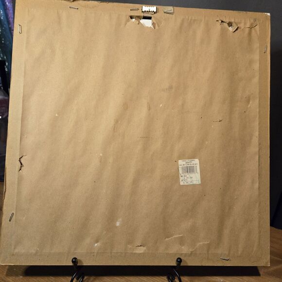 Abstract Art Print Underwater Scene W/ Tropical Fish & Coral Reef, Matted Framed - Picture 8 of 8